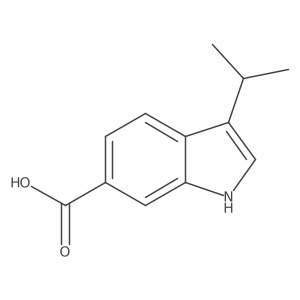 3-isopropyl-1H-indole-6-carboxylic acid结构式