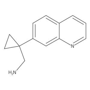 [1-(Quinolin-7-yl)cyclopropyl]methanamine结构式