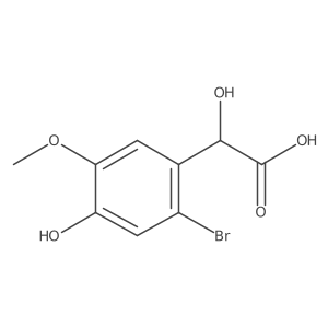 2-(2-Bromo-4-hydroxy-5-methoxyphenyl)-2-hydroxyacetic acid结构式