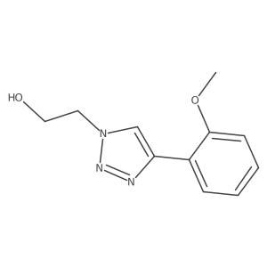 2-[4-(2-methoxyphenyl)-1H-1,2,3-triazol-1-yl]ethan-1-ol结构式
