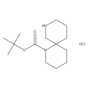 Tert-butyl 1,8-diazaspiro[5.5]undecane-1-carboxylate hydrochloride Structure