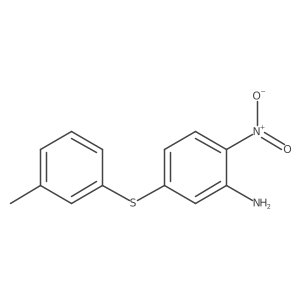 2-Nitro-5-(m-tolylthio)aniline结构式