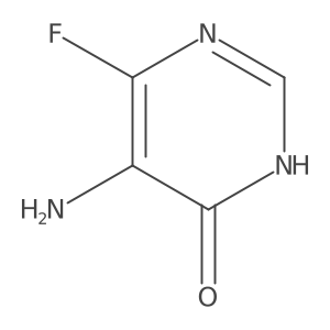 5-Amino-6-fluoropyrimidin-4-ol结构式