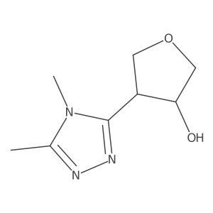 4-(dimethyl-4H-1,2,4-triazol-3-yl)oxolan-3-ol Structure