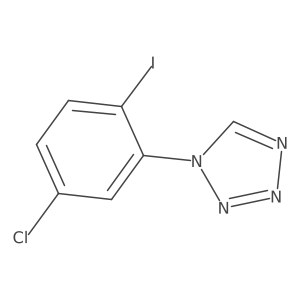 1-(5-chloro-2-iodophenyl)-1H-1,2,3,4-tetrazole Structure