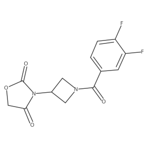 3-(1-(3,4-Difluorobenzoyl)azetidin-3-yl)oxazolidine-2,4-dione Structure