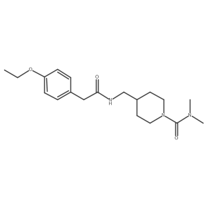 4-((2-(4-ethoxyphenyl)acetamido)methyl)-N,N-dimethylpiperidine-1-carboxamide Structure