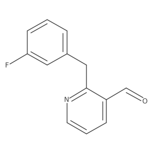 2-[(3-Fluorophenyl)methyl]pyridine-3-carbaldehyde Structure