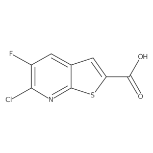 6-Chloro-5-fluorothieno[2,3-b]pyridine-2-carboxylic acid Structure