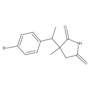 (S)-3-((R)-1-(4-Bromophenyl)ethyl)-3-methylpyrrolidine-2,5-dione Structure
