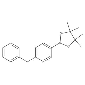 2-Benzyl-5-(4,4,5,5-tetramethyl-1,3,2-dioxaborolan-2-yl)pyridine Structure