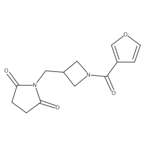 1-{[1-(Furan-3-carbonyl)azetidin-3-yl]methyl}pyrrolidine-2,5-dione结构式