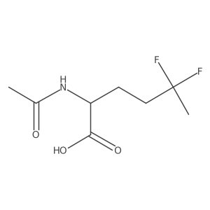 2-Acetamido-5,5-difluorohexanoic acid结构式