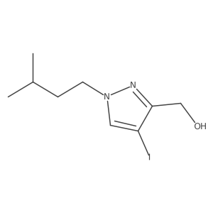 [4-Iodo-1-(3-methylbutyl)-1H-pyrazol-3-yl]methanol Structure