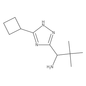(1R)-1-(3-cyclobutyl-1H-1,2,4-triazol-5-yl)-2,2-dimethylpropan-1-amine Structure
