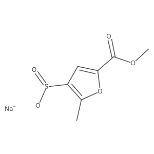 Sodium 5-(methoxycarbonyl)-2-methylfuran-3-sulfinate Structure