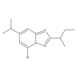 5-Bromo-2-(butan-2-yl)-7-(propan-2-yl)-[1,2,4]triazolo[1,5-a]pyridine结构式