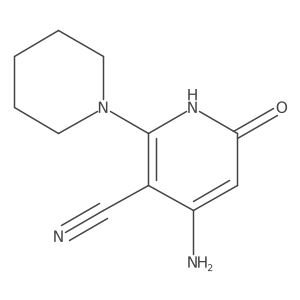 4-Amino-6-oxo-2-(piperidin-1-yl)-1,6-dihydropyridine-3-carbonitrile Structure