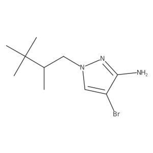 4-bromo-1-(2,3,3-trimethylbutyl)-1H-pyrazol-3-amine结构式