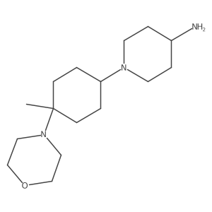 1-[4-Methyl-4-(morpholin-4-yl)cyclohexyl]piperidin-4-amine结构式