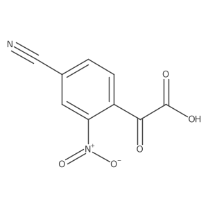 2-(4-Cyano-2-nitrophenyl)-2-oxoacetic acid Structure