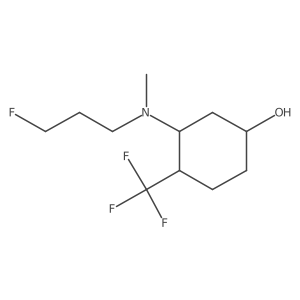 3-[(3-Fluoropropyl)(methyl)amino]-4-(trifluoromethyl)cyclohexan-1-ol Structure