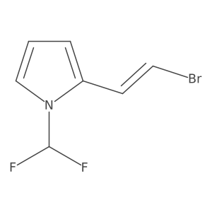 2-(2-bromoethenyl)-1-(difluoromethyl)-1H-pyrrole结构式