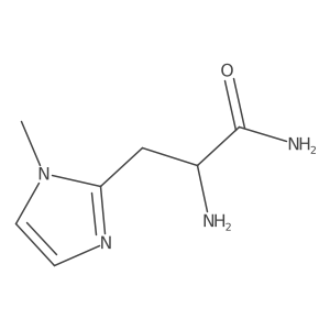 2-amino-3-(1-methyl-1H-imidazol-2-yl)propanamide结构式