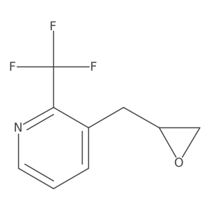 3-[(Oxiran-2-yl)methyl]-2-(trifluoromethyl)pyridine Structure