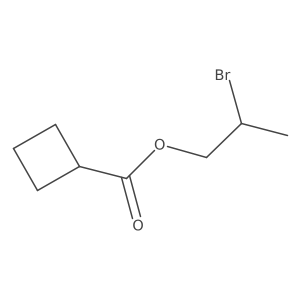 2-Bromopropyl cyclobutanecarboxylate Structure