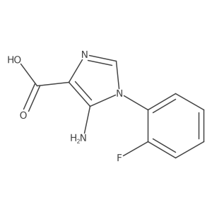 5-amino-1-(2-fluorophenyl)-1H-imidazole-4-carboxylic acid结构式