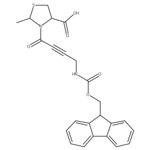 3-[4-({[(9H-fluoren-9-yl)methoxy]carbonyl}amino)but-2-ynoyl]-2-methyl-1,3-thiazolidine-4-carboxylic acid Structure