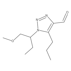 1-(1-methoxybutan-2-yl)-5-propyl-1H-1,2,3-triazole-4-carbaldehyde Structure