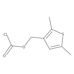(2,5-Dimethylthiophen-3-yl)methyl chloroformate Structure