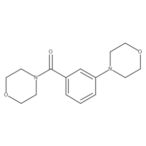 n-(3-Morpholinobenzoyl)morpholine结构式
