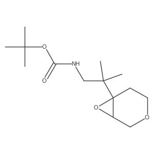 tert-butyl N-(2-{3,7-dioxabicyclo[4.1.0]heptan-6-yl}-2-methylpropyl)carbamate Structure