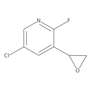 5-chloro-2-fluoro-3-[(2S)-oxiran-2-yl]pyridine Structure