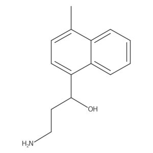 (1S)-3-amino-1-(4-methylnaphthalen-1-yl)propan-1-ol结构式