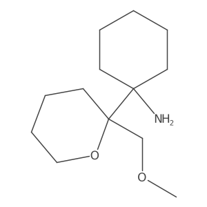 1-[2-(Methoxymethyl)oxan-2-yl]cyclohexan-1-amine Structure