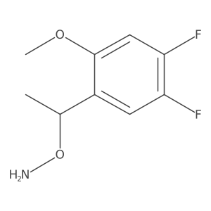 O-[1-(4,5-difluoro-2-methoxyphenyl)ethyl]hydroxylamine结构式