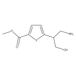 Methyl 5-(1-amino-3-hydroxypropan-2-yl)thiophene-2-carboxylate Structure