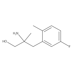 2-Amino-3-(5-fluoro-2-methylphenyl)-2-methylpropan-1-ol Structure