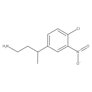 3-(4-Chloro-3-nitrophenyl)butan-1-amine结构式