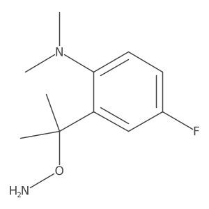 2-[2-(aminooxy)propan-2-yl]-4-fluoro-N,N-dimethylaniline结构式