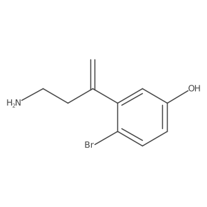 3-(4-Aminobut-1-en-2-yl)-4-bromophenol Structure