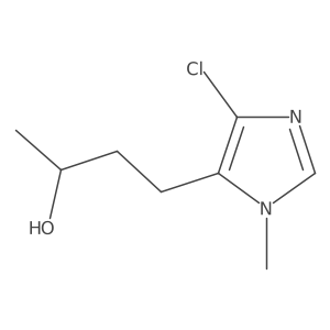 4-(4-chloro-1-methyl-1H-imidazol-5-yl)butan-2-ol结构式