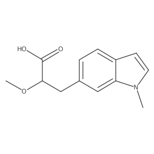 2-methoxy-3-(1-methyl-1H-indol-6-yl)propanoic acid结构式