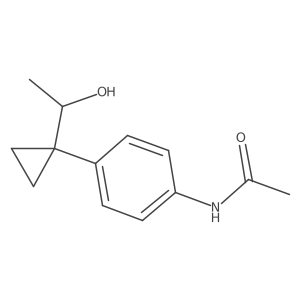 N-{4-[1-(1-hydroxyethyl)cyclopropyl]phenyl}acetamide结构式