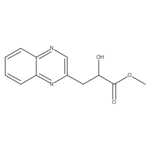 Methyl 2-hydroxy-3-(quinoxalin-2-yl)propanoate结构式