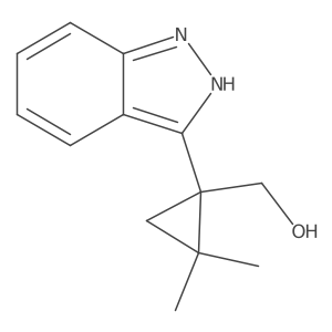 [1-(1H-indazol-3-yl)-2,2-dimethylcyclopropyl]methanol结构式